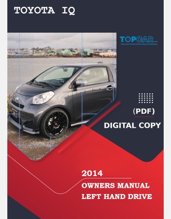toyota iq 2014 owners manual in english